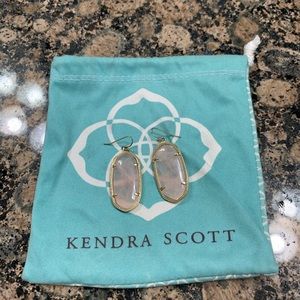 Kendra Scott Faceted Elle Gold Drop Earrings